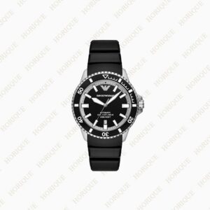 Armani Sea Explorer Automatic Black Silicone Watch Super Clone Watch