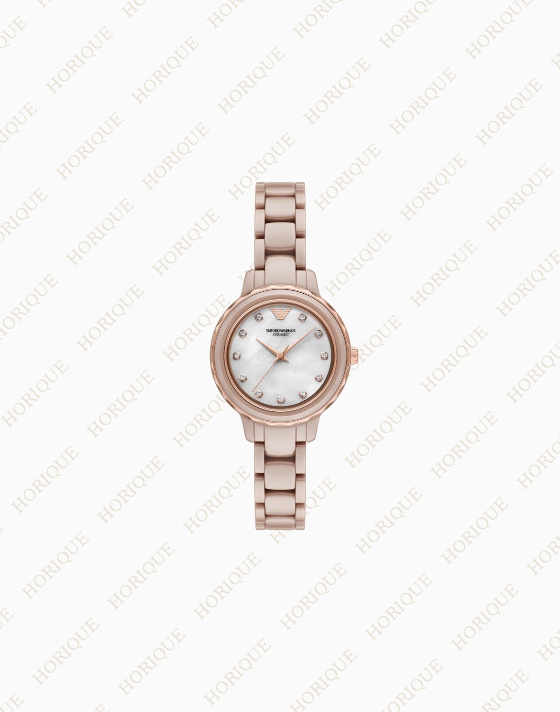 Armani Three-Hand Nude Ceramic Watch Super Clone Watch