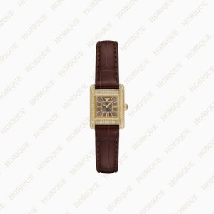 Armani Two-Hand Brown Leather Watch Super Clone Watch