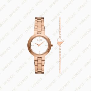 Armani Two-Hand Rose Gold-Tone Stainless Steel Gift Set Super Clone Wa